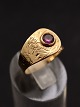 14 carat gold 
ring size 57-58 
with amethyst 
from goldsmith 
Fritz Roslef 
Aarhus item no. 
564700