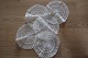 An old table centres /mats 
Round
Made by hand
Diam: 25cm
Set
5 items
In a very good condition
