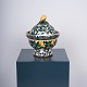 Large Alumunia 
punchbowl 
decorated with 
motif of 
lemons, flowers 
and leaves.
H. 41 cm. Dia. 
35 ...