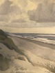 Ove Anker Juul Weinreich, Oil painting on canvas, signed O. Weinreich 1971, North Sea with ...