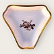 Royal 
Copenhagen, 
Brown rose, 
Triangular dish 
#688/ 9774, 
16cm wide, 1st 
grade, Design 
Christian ...