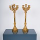 A pair of 
French 
candelabras in 
gilt bronze. 
France around 
1830.
H. 69 cm. 
Diam. 28 ...