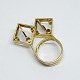 Bent Knudsen 
gold jewellery 
Bent Knudsen; 
Ring of 18k 
gold.
Ring size 55
H. 4.2 cm.
Design ...