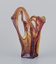 European glass 
artist. Large 
art glass vase. 
Amber-colored.
In excellent 
condition with 
a small ...