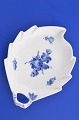 Royal Copenhagen porcelain. RC Blue flower braided. Leaf-shaped dish no. 8002. Length 23 cm. 9 ...