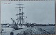 Postkort: Motiv med skibe i Faxe Havn i 1909