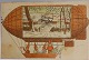 Christmas card: Gnomes in an airship in 1911
