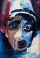 European 
Artist, oil on 
board.
Portrait of a 
clown.
Abstract style 
with impasto 
strokes. ...