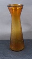 Stort Hyacintglas, Zwiebelglas, Løg glas i brunt 
glas med netmønster 22cm