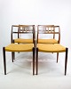 Set of four dining chairs, Model 79, designed by Niels O. Møller and produced by J.L. Møller ...
