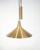 The ceiling 
lamp with 
counterweight 
pendant in 
brass, 
manufactured by 
Lyfa in 1960, 
is an ...