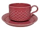 Bing & Grondahl Pink Cordial (also called Pink Palet) stoneware, tea cup with ...