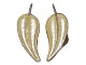 Volmer Bahner & Co sterling silver, leaf ear clips / ear rings with yellow enamel.Hallmarked ...