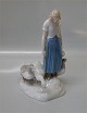 Bing and 
Grondahl B&G 
2254 Goose Girl 
Design Axel 
Locher 24 cm 
Marked with the 
three Royal ...