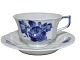 Royal 
Copenhagen Blue 
Flower Angular, 
tea cup with 
matching 
saucer.
Decoration 
number ...