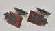 A pair of 
cufflinks with 
Chr. X royal 
emblem, 1940, 
Denmark. 
Sterling 
silver. 
Stamped: FH for 
...