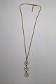 Georg Jensen Sterling Silver Gilt Necklace with Daisy PendantMeasures Chain 44 cm (17.32 inch) ...