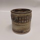 Royal Copenhagen vase or book In stoneware with stamp decoration as a band, around the vase. ...