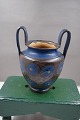 Kähler art pottery and ceramics, Denmark. Beautiful and well-kept vase or jar with 2 handles ...