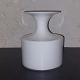 Holmegaard Glasværk: Stor hvid Carnaby glas vase