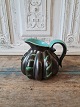 Michael Andersen pumpkin jug with beautiful black and turquoise green glaze Height 12 cm.