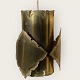Svend Aage Holm 
Sørensen, 
Ceiling lamp in 
acid cut brass. 
Height approx. 
22 cm. Nice 
patinated ...
