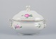 Meissen, 
Germany, large 
"Pink Rose" 
lidded soup 
tureen with 
handles.
Hand-painted 
with pink ...