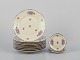 Rosenthal, 
"Sanssouci". 
Nine plates and 
three ashtrays.
Decorated with 
polychrome 
floral ...