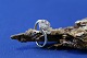 Gold ring for women in 14 carat gold, with clear stones. ...