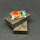 Length 5 cm.
Height 3.2 cm.
The brooch is 
stamped 925 
sterling silver 
OWJ for Ole 
Waldemar ...