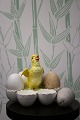 Decorative, old egg dish in earthenware with a small chicken on top and with 
space for 6 eggs...