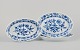 Meissen, 
Germany. Blue 
Onion pattern. 
Two oval plates 
and one oval 
bowl.
Hand-painted 
in ...