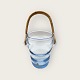 Holmegaard, Ice 
bucket, with 
reed/cane 
handle, Aqua 
blue, 16cm 
high, 10.5cm in 
diameter, 
Design ...