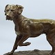 Lauritz Jensen; Pointer hunting dog in brown patinated ...