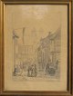 Rørbye, 
Martinus (1803 
- 1848): Market 
in Viborg. 
Etching .: 
Signed .: M. 
Rørbye oinx et 
fecit. ...