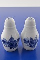 Royal 
Copenhagen 
porcelain. RC 
Blue flower 
braiede. Salt 
shaker no. 
8225. Pepper 
shaker no. 8221 
...
