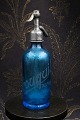 Decorative, 
rare French 
mini glass 
siphon from the 
early 1900s in 
turquoise blue 
color with ...