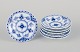 Royal 
Copenhagen Blue 
Fluted Half 
Lace, a set of 
six caviar 
bowls.
Model number: 
...