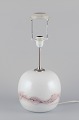 Holmegaard, 
large "Sakura" 
table lamp in 
art glass.
Abstract motif 
in pink. 
1980s.
Perfect ...