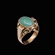 14k Gold Ring 
with Jadeite.
Stamped: BoyJ, 
585.
Size 58 mm - 
US 8¼.
Face 1,8 x 1,7 
cm. / 0,71 ...