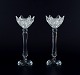 Swarovski, 
Austria. A pair 
of candle 
holders in 
faceted 
crystal. 
Handmade.
Circa ...