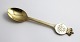 Michelsen. 
Sterling silver 
gold plated. 
Commemorative 
spoon 1967. 
Princess 
Margrethe and 
Prince ...