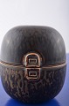 Bing & Grondahl 
jar of brown 
glazed 
stoneware, jar 
with lid no. 
5812, height 12 
cm. diameter 
9.9 ...