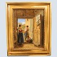 Wilhelm Marstrand; Painting, conversing women in doorway Wilhelm Marstrand; Painting, conversing women in doorway