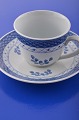 Aluminia / 
Royal 
Copenhagen 
faience, 
Tranquebar 
blue. Espresso 
cup & saucers 
nr. 11 /2124. 
...