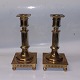 Pair of brass 
candlesticks on 
a square base. 
Made in Sweden 
around 1900. 
Appears in good 
...