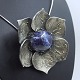 Birte Stenbak; Necklace in sterling silver set with ...