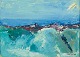 Arne Ringström 
(1924-2008), 
Swedish artist. 
Oil on canvas.
Modernist 
landscape.
Coloristic ...