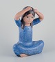 Lisa Larson for 
Gustavsberg. 
Large rare 
figurine of a 
Thai girl 
("Thailändska") 
in hand-glazed 
...