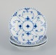 Royal 
Copenhagen Blue 
Fluted Full 
Lace, three 
plates.
Model number: 
1/1088.
Dating: ...